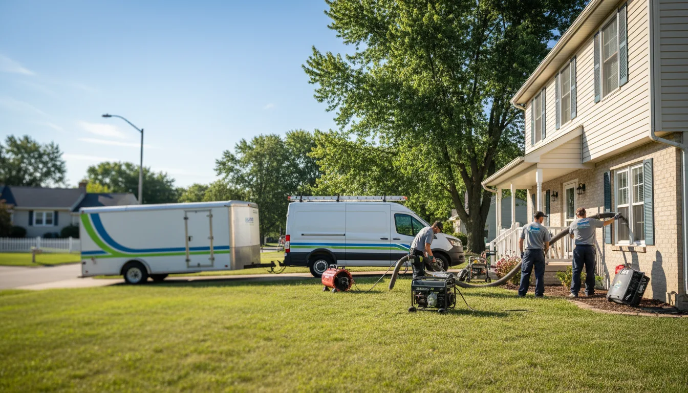 Flooded Basement Restoration And Cleanup With Repair in Murdock, IL near me